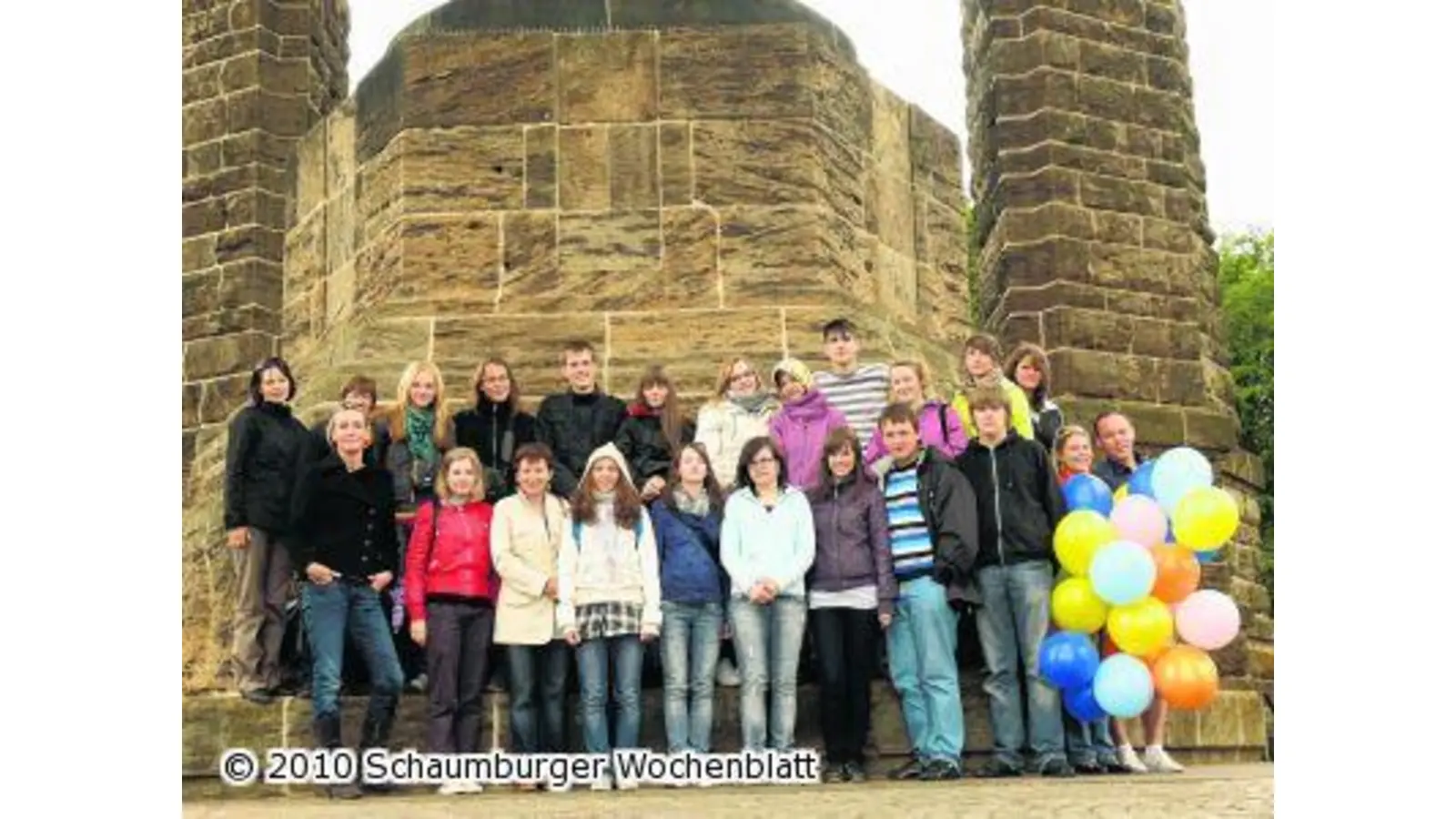 Schule begrüßt Austauschgruppe (Foto: em)