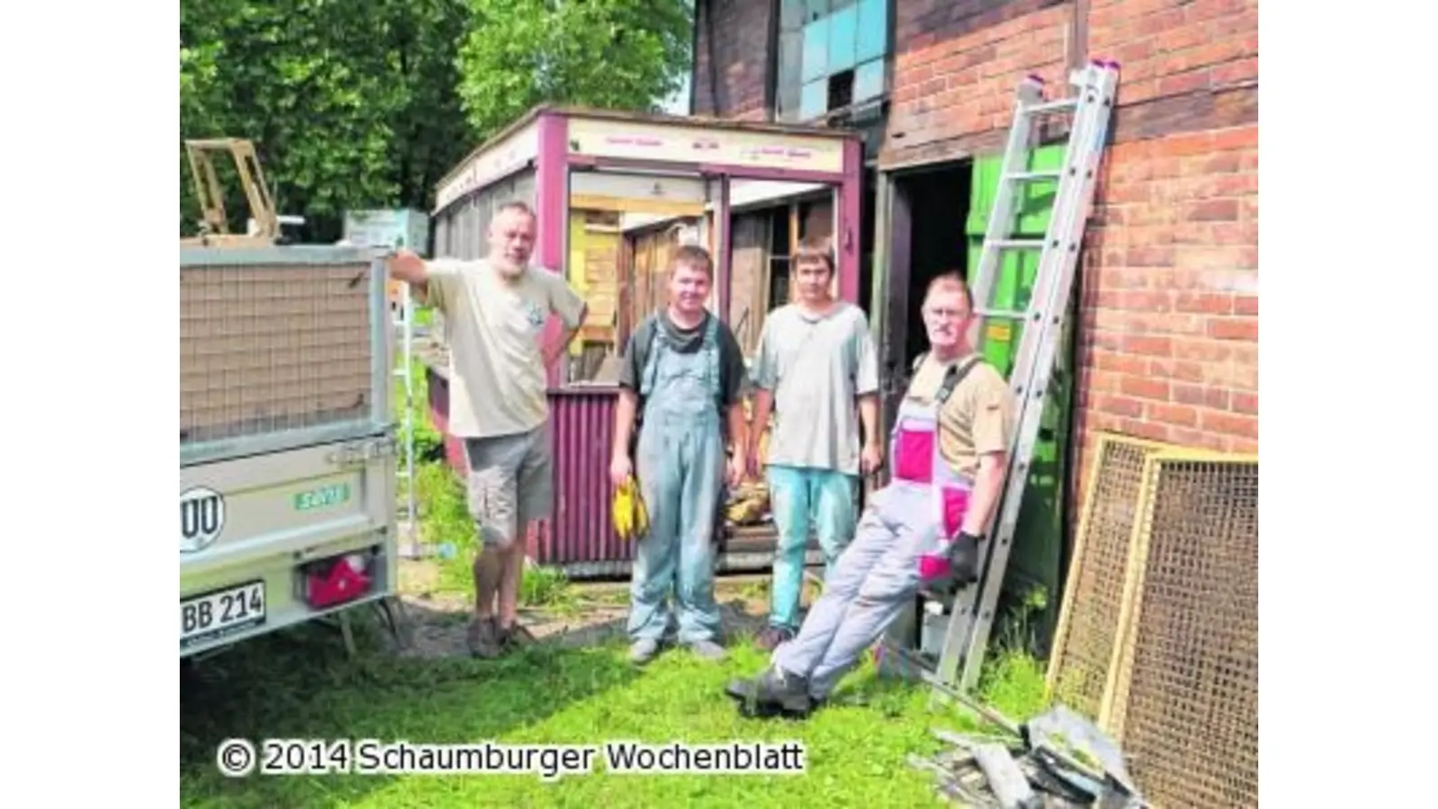 Baufälliger Kiosk wird abgerissen (Foto: ste)