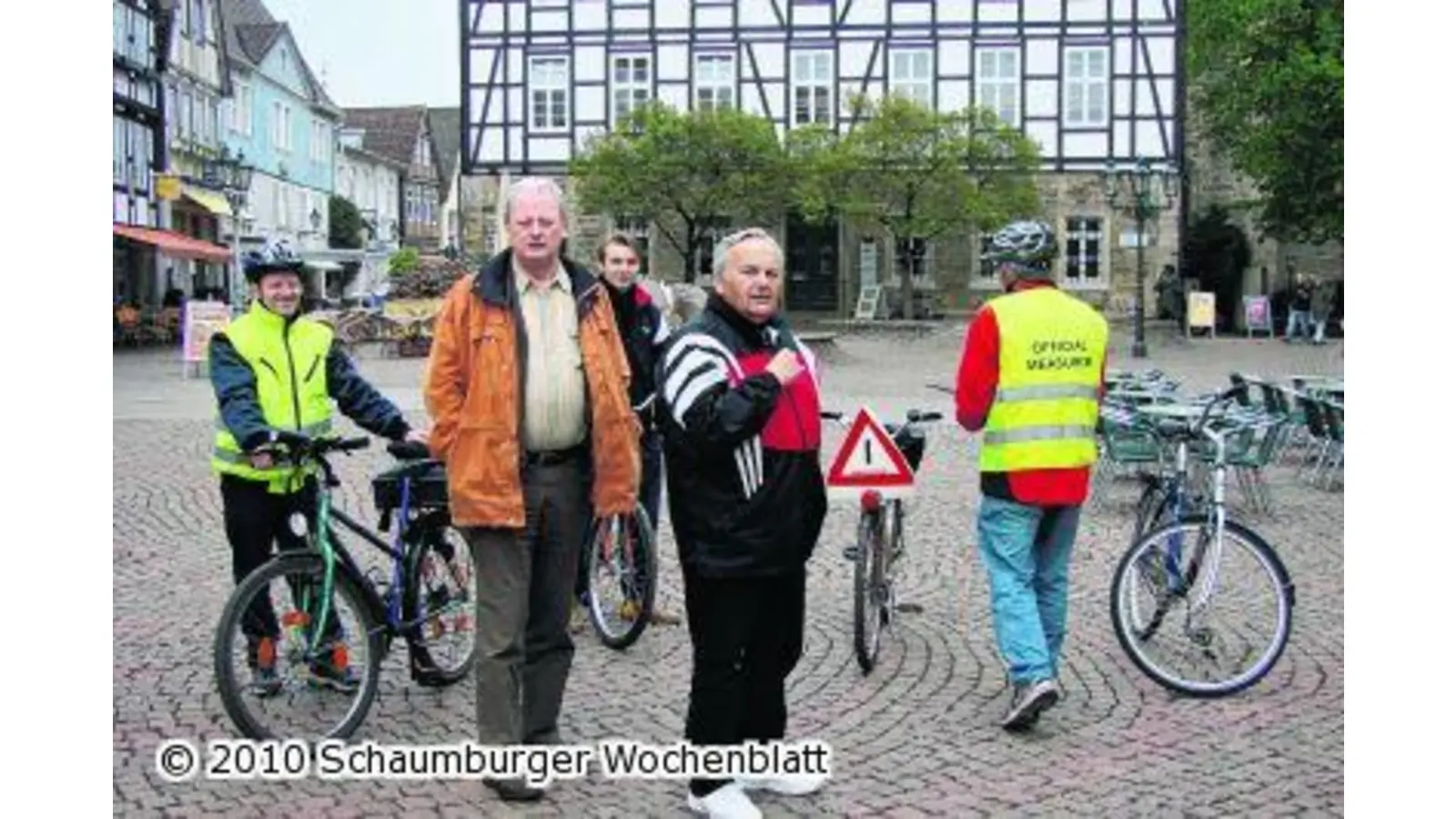 Strecke für Volksbanklauf offiziell vermessen (Foto: pp)
