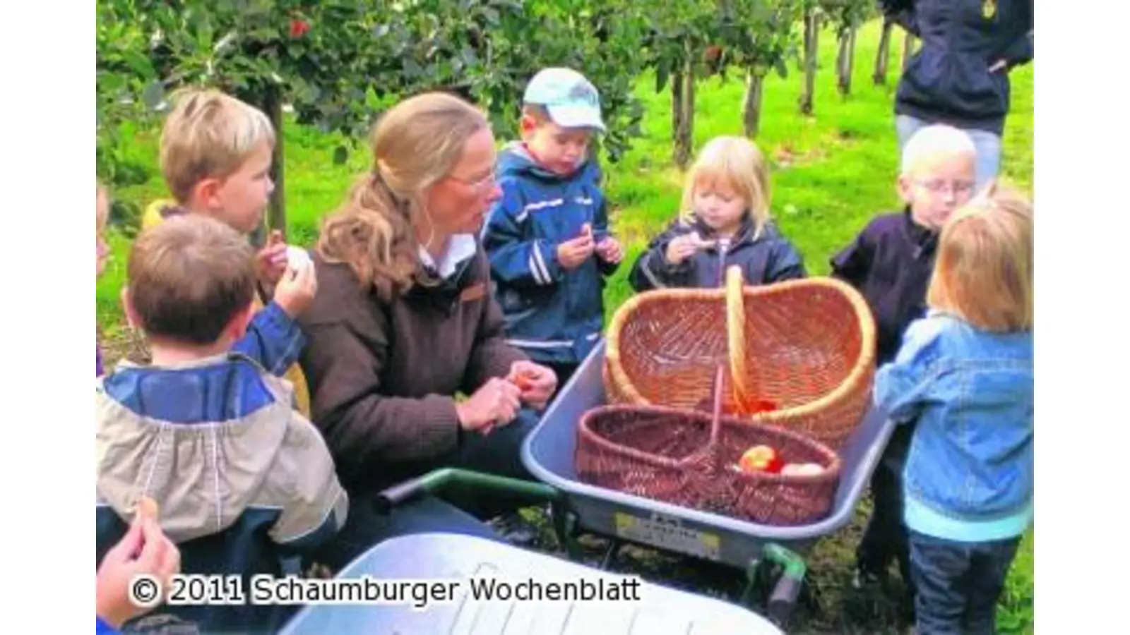Kinder entdecken Obsthof (Foto: em)