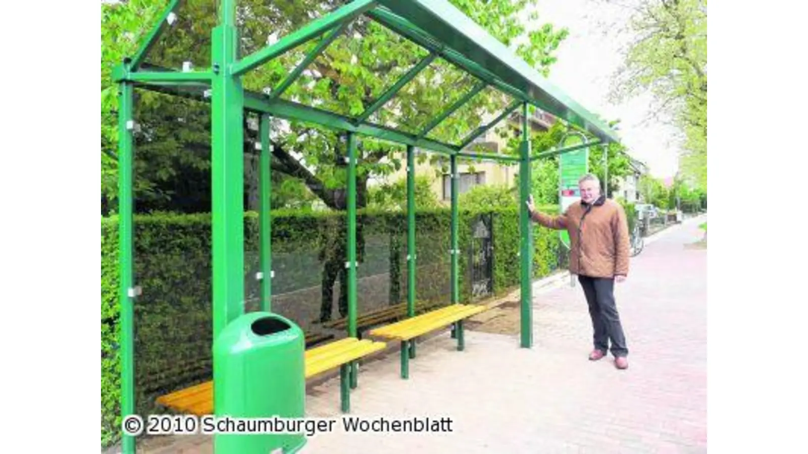 Neue Buswartehäuschen (Foto: pd)