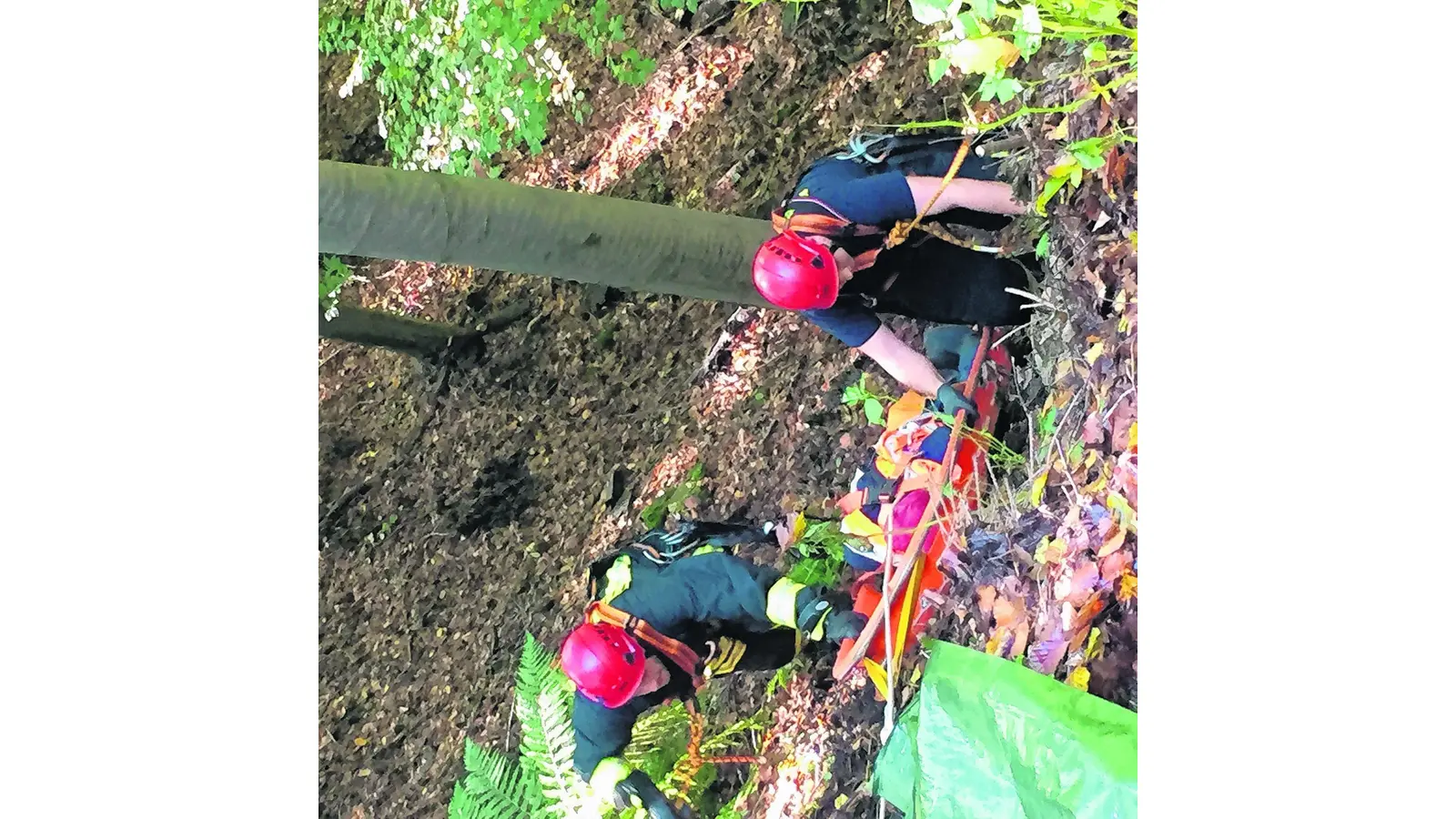 Verpfuffung im Wetterschacht (Foto: em)