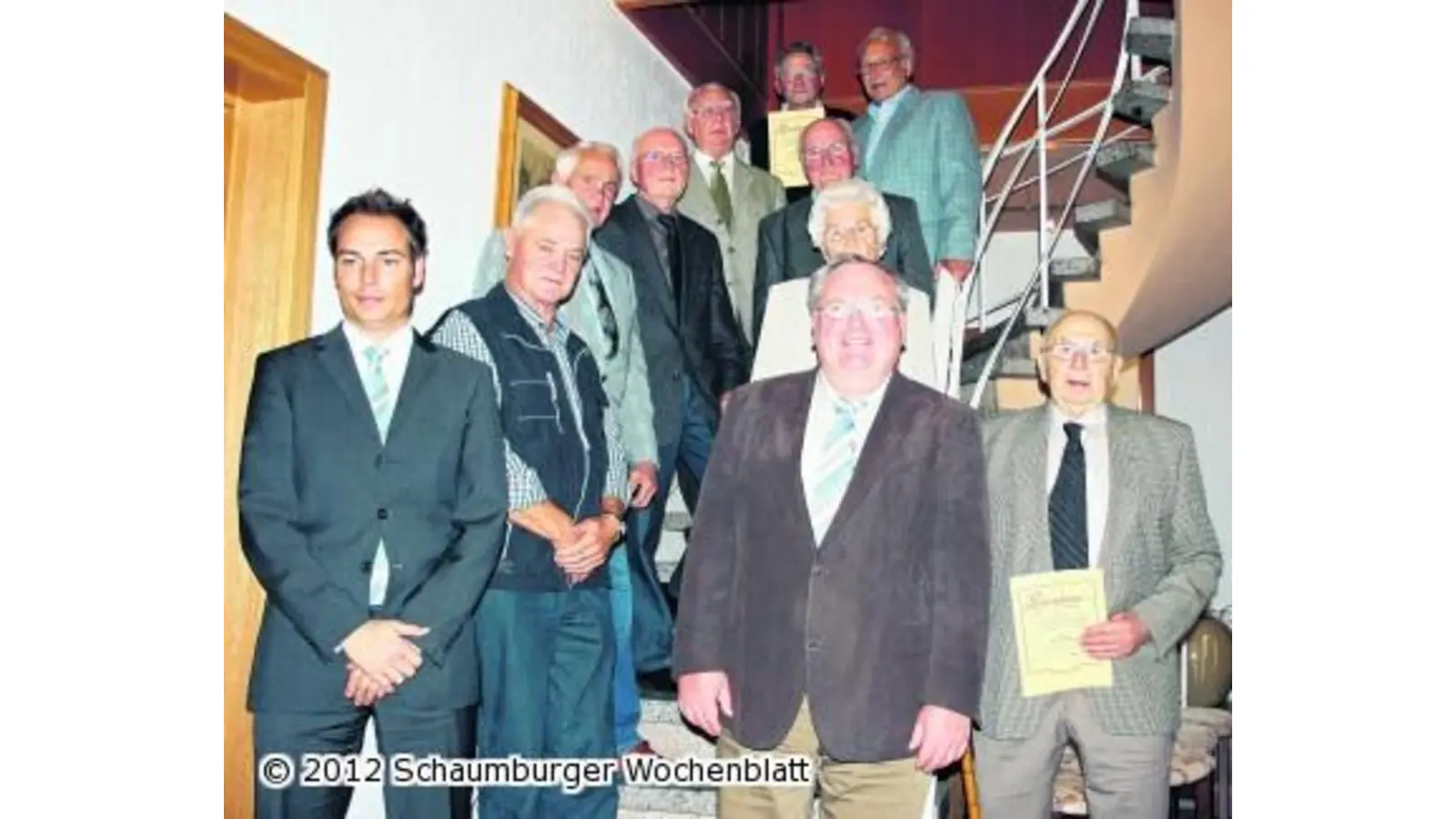 Volksbank ehrt langjährige Jubilare (Foto: pp)