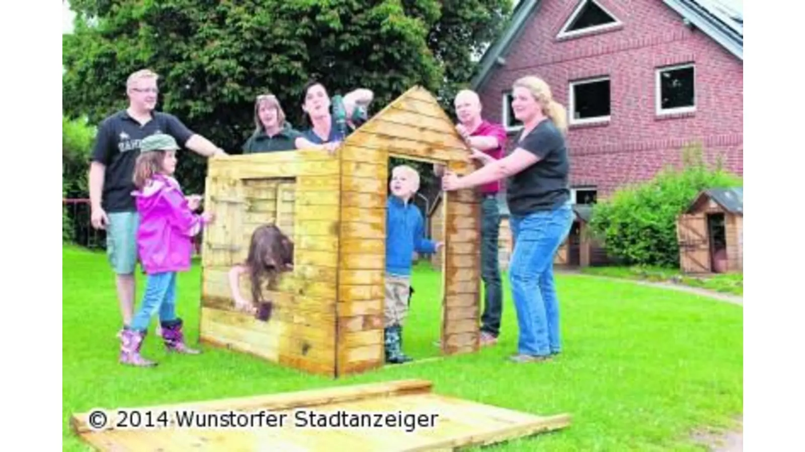 Das erdachte Dorf nimmt immer weiter Form an (Foto: jan)