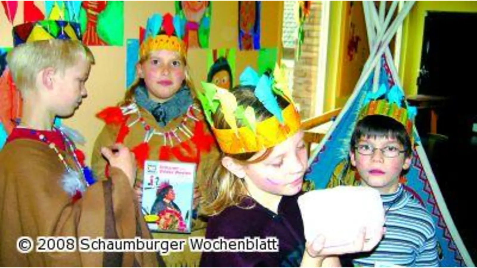 Indianer in der Immanuel-Schule (Foto: red)