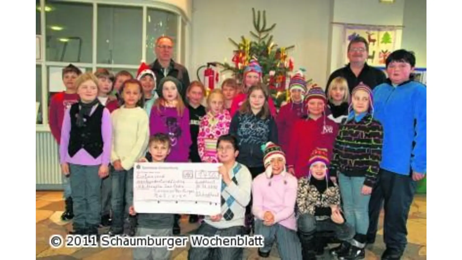 Sammeln für Partnerschule (Foto: red)