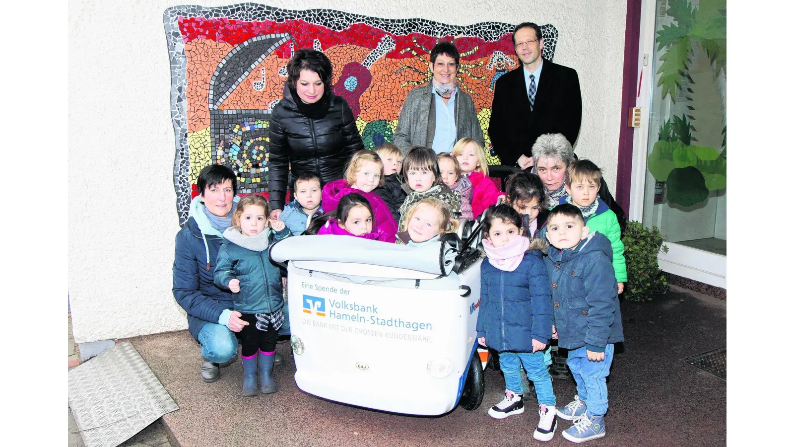 Damit sich die kleinen Beine ausruhen können (Foto: bb)