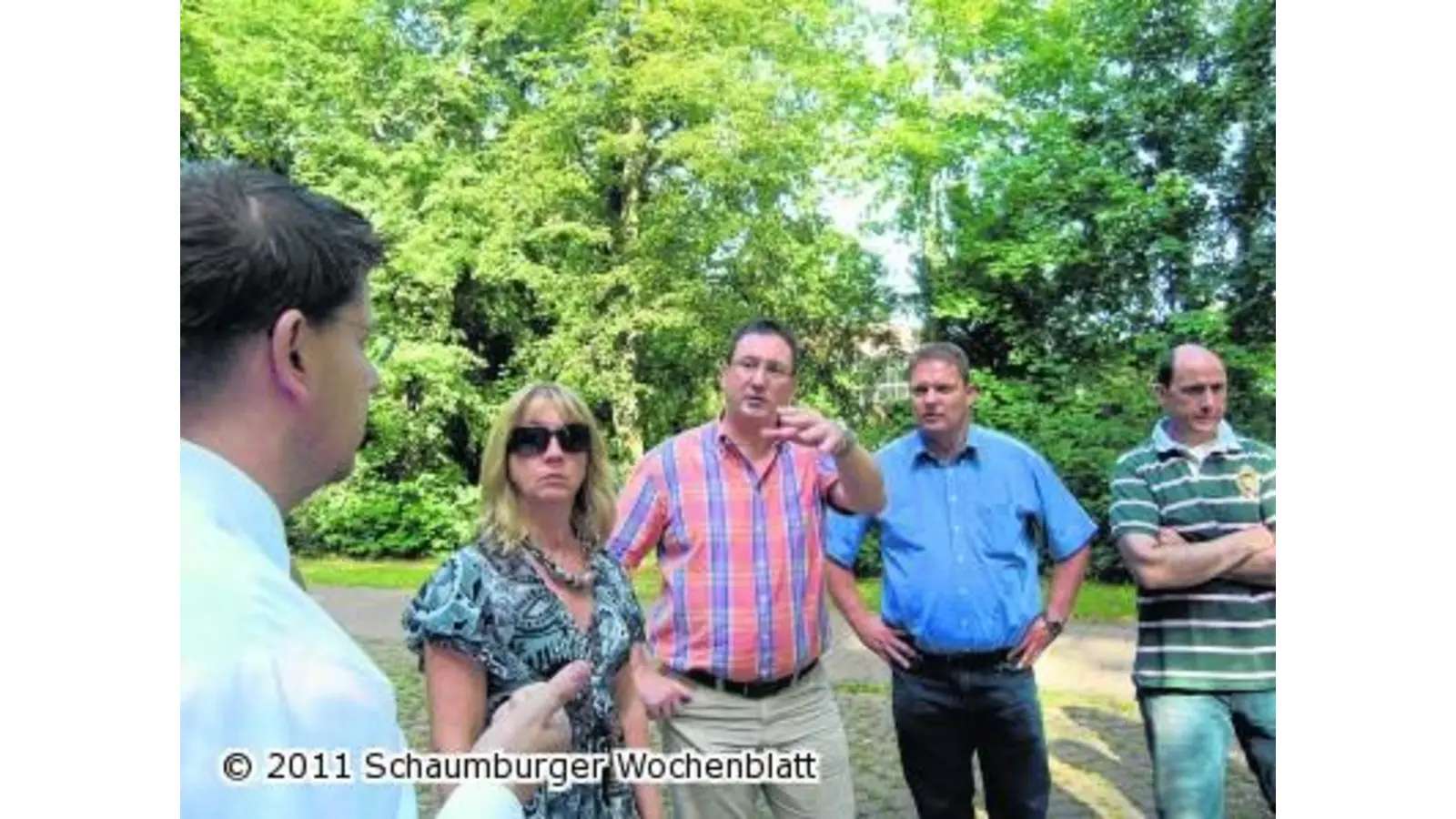 Eine Bestandsaufnahme im Schlingpark und Blumenwall (Foto: ste)