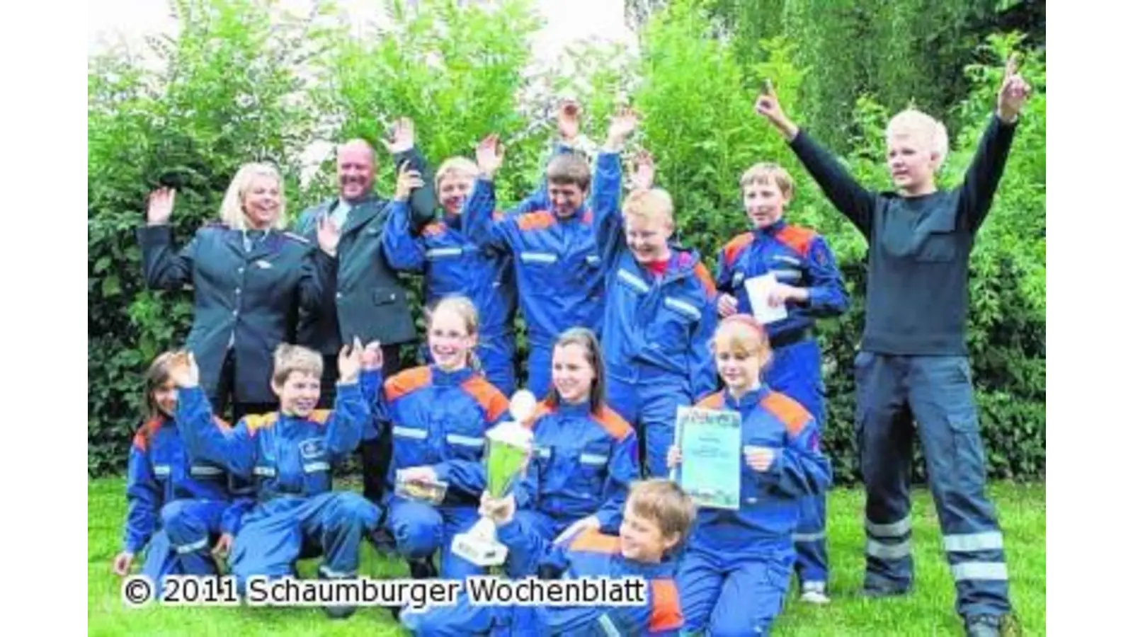 Die jungen Feuerlöscher sind kaum zu stoppen (Foto: red)