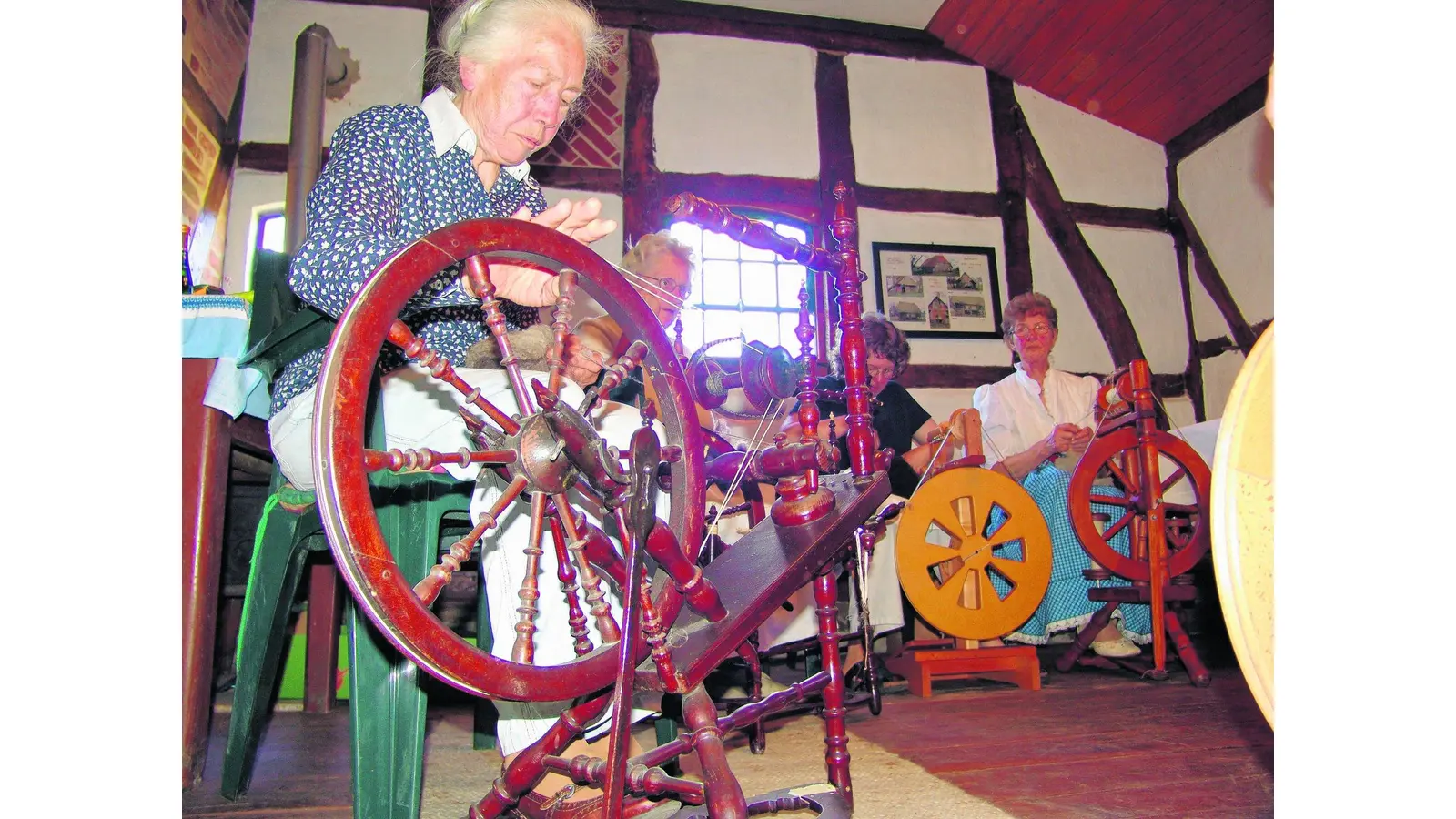 Spinnen beim Museumstag (Foto: jan)