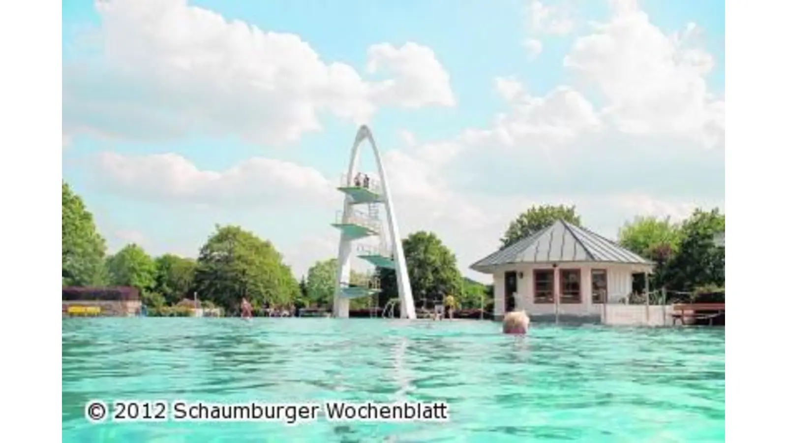 Anschwimmen im Bergbad (Foto: red)
