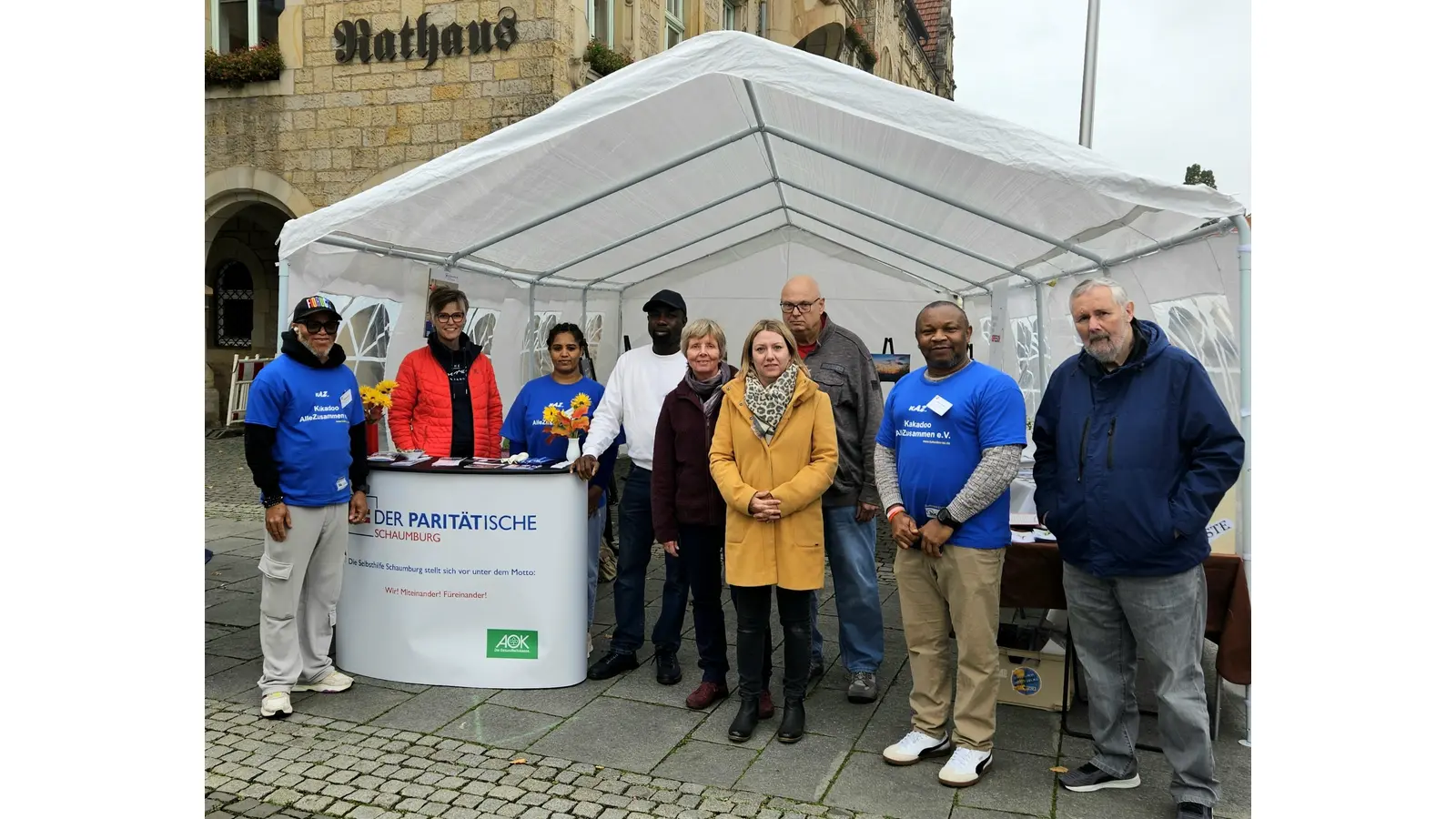Das Team der SHK schaut mit ihren Selbsthilfegruppen auf eine erfolgreiche Fotoausstellung im Rahmen der Open Art in Bückeburg. (Foto: privat)